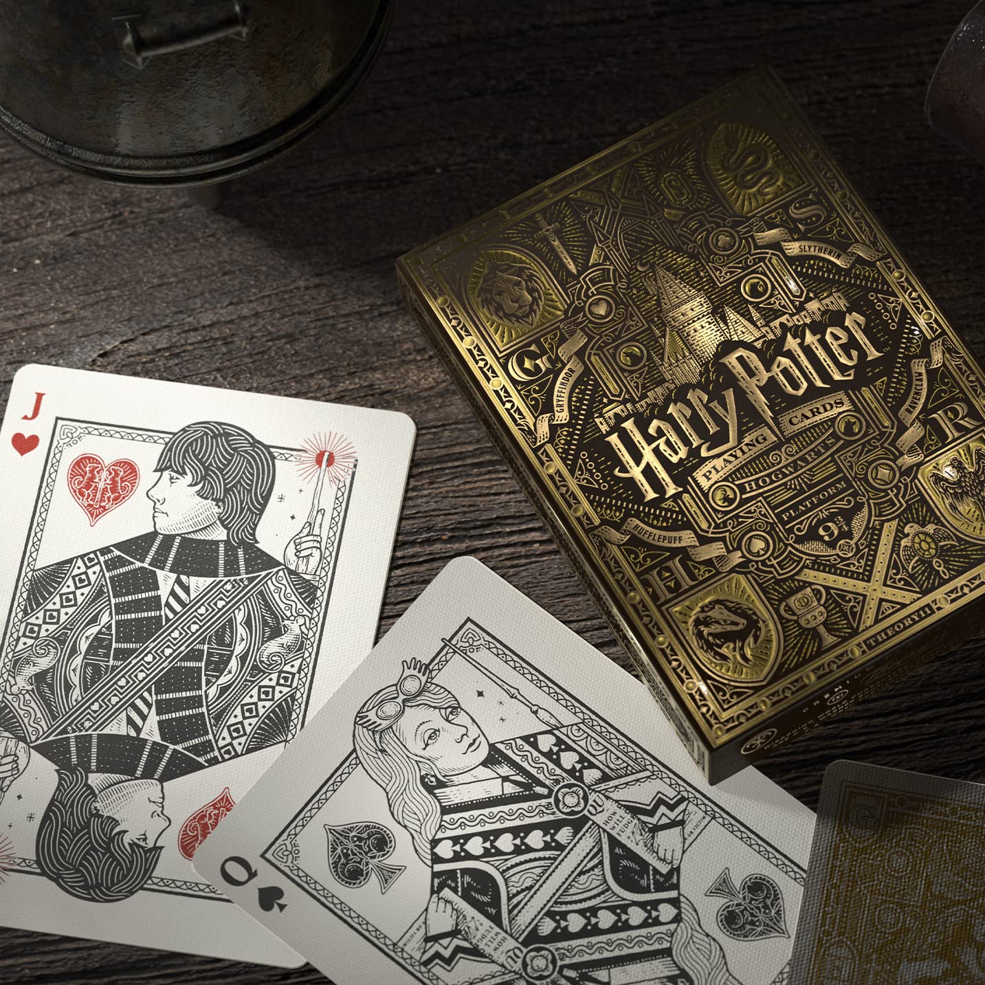 theory11 Harry Potter Playing Cards - Yellow (Hufflepuff)