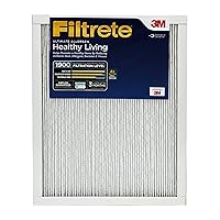 Filtrete 16x20x1 AC Furnace Air Filter, MERV 13, MPR 1900, Premium Allergen, Bacteria & Virus Filter, 3-Month Pleated 1-Inch Electrostatic Air Cleaning Filter, 6-Pack (Actual Size 15.69x19.69x0.78 in)