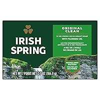 Irish Spring Moisture Blast Soap for Men, Moisturizing Bar Soap, Smell Fresh and Clean for 12 Hours, Men Soap Bar for Washing Hands and Body, Mild for Skin, 3.7 Oz Soap Bar