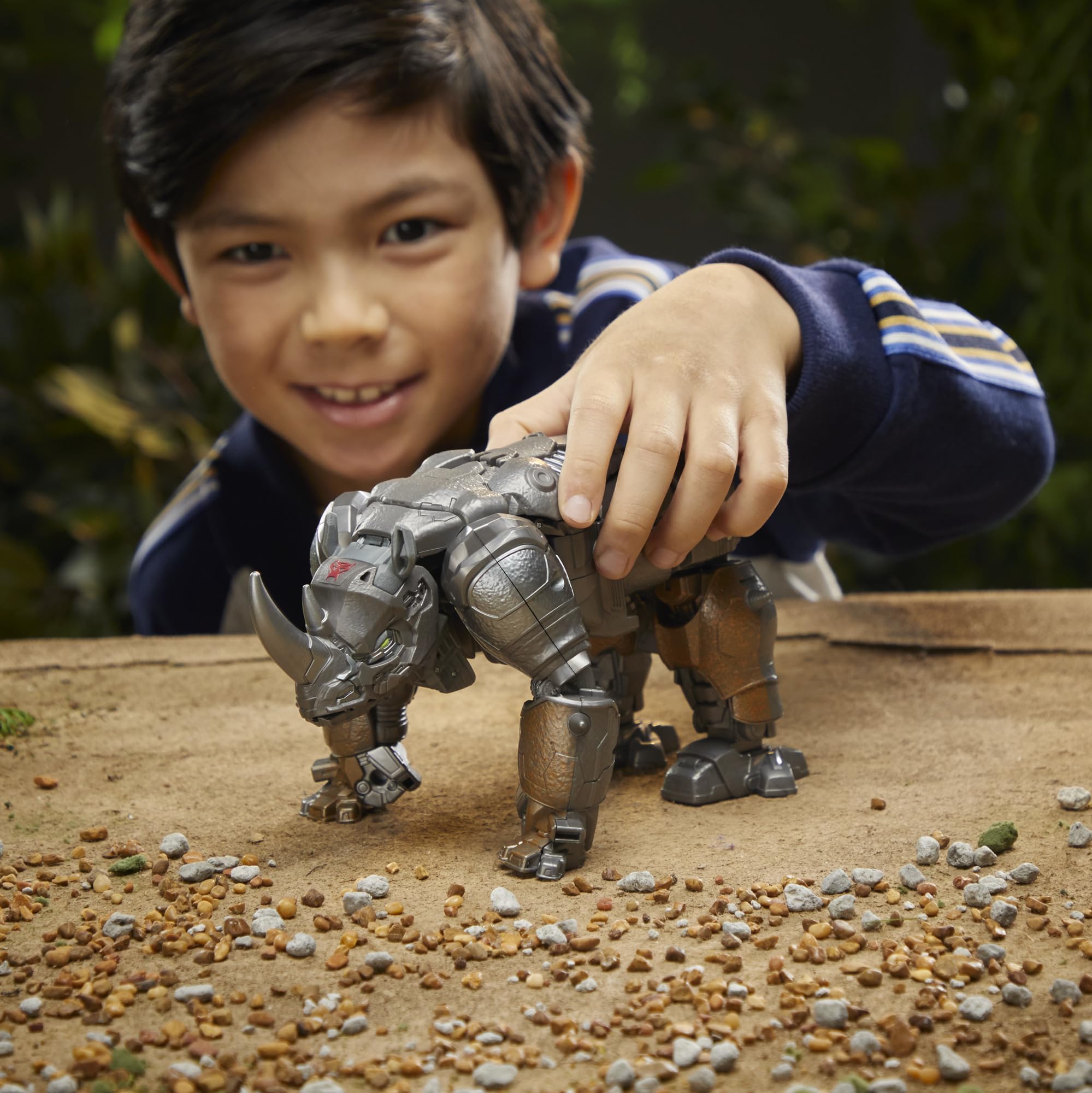 Transformers Toys Rise of The Beasts Movie, Smash Changer Rhinox Converting Action Figure for Ages 6 and up, 9-inch