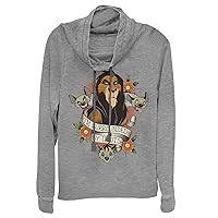 Fifth Sun Disney Lion King Surrounded Women's Cowl Neck Long Sleeve Knit Top