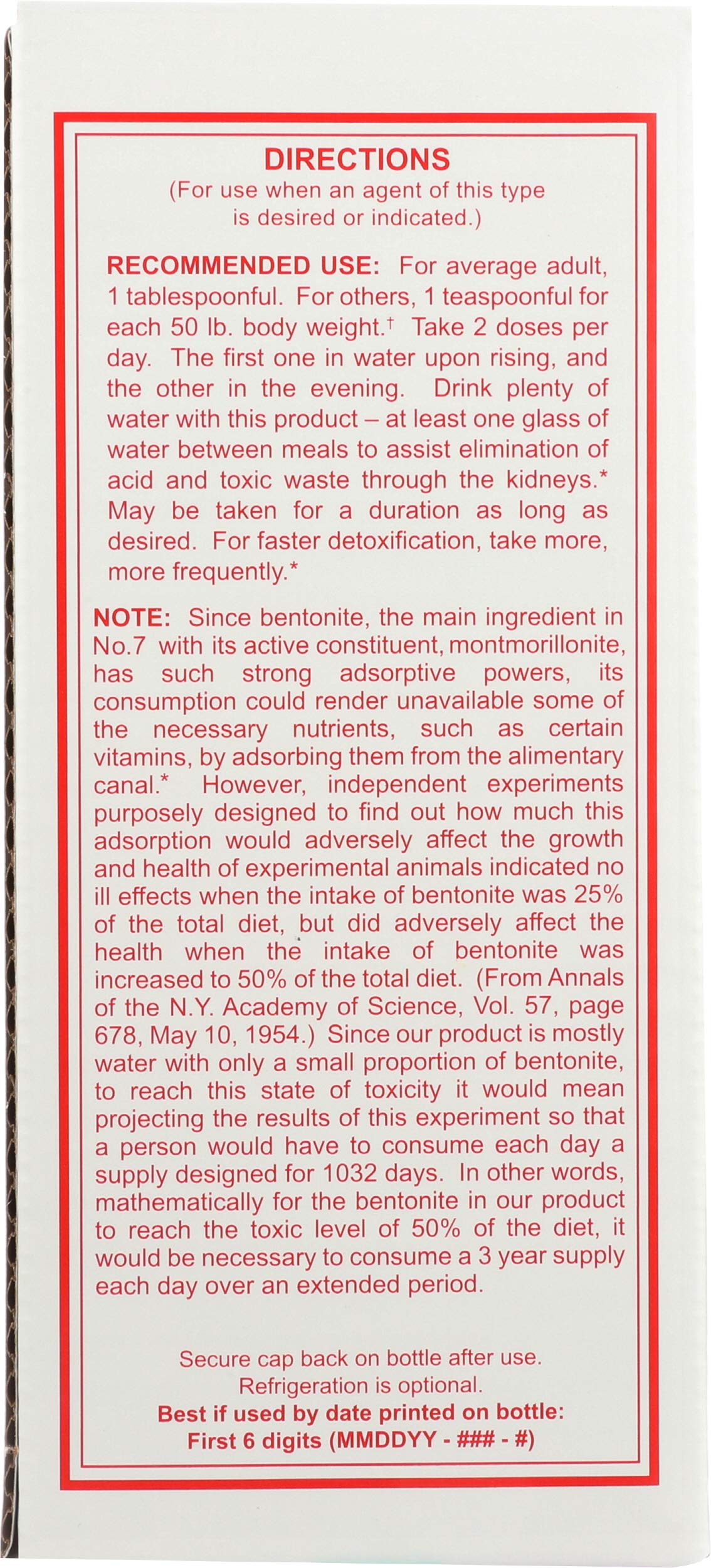 Sonne's Organic Foods No. 7 Detoxification, 32 fl oz Liquid
