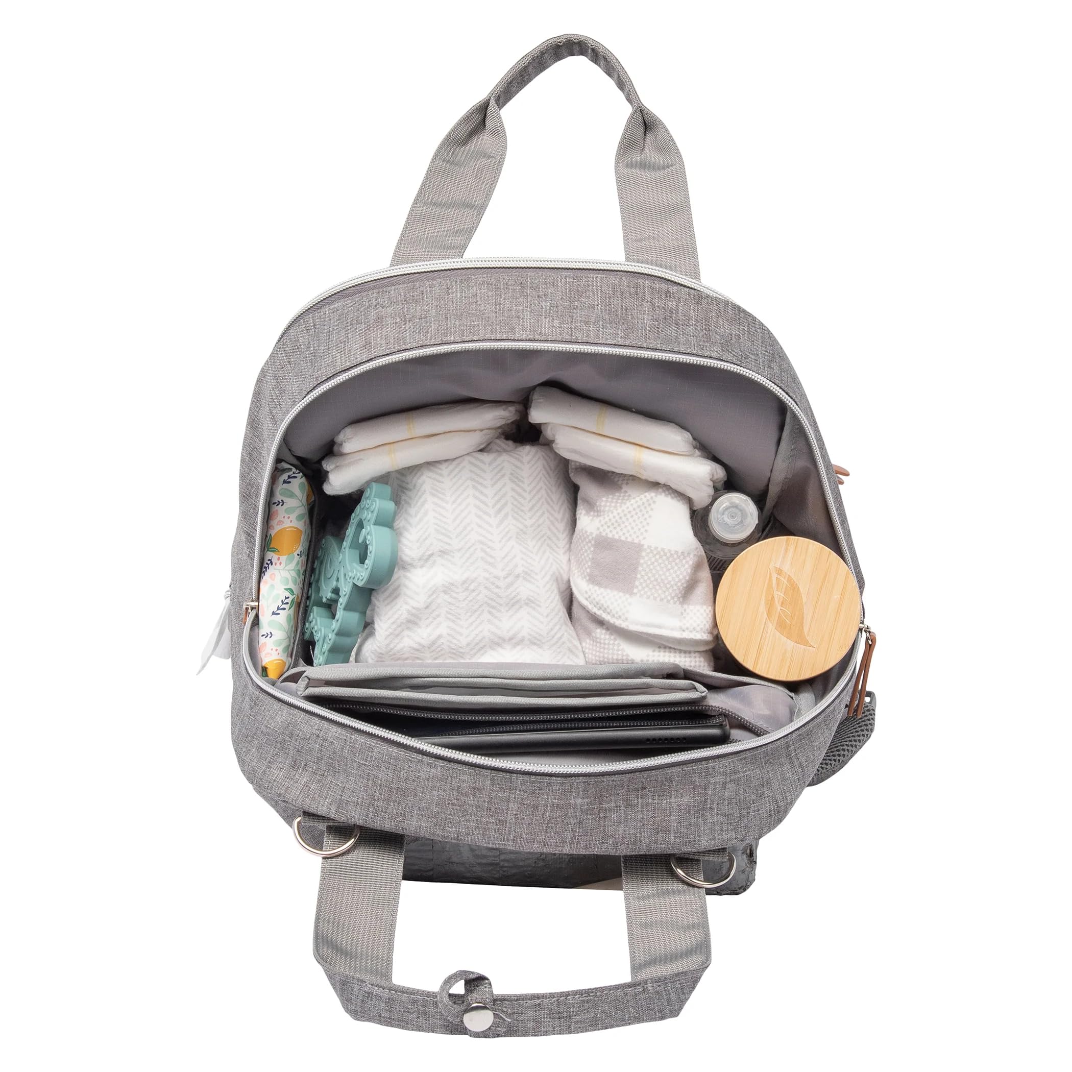 Trend Lab Diaper Bag Backpack Baby Bag Organizer with Removable Changing Station Pad, Includes Zipper Opening for Baby Wipes and Insulated Pockets for Bottles