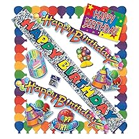 Beistle Mulicolor Happy Birthday Party Kit
