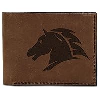 Men's Horse Abstract -3 Handmade Natural Genuine Pull-up Leather Wallet MHLT_03