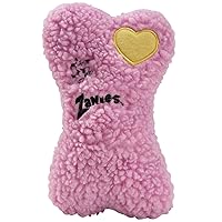 Zanies Embroidered Berber Bone Dog Toys, Pink