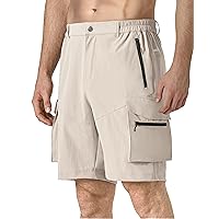 Men's Hiking Tactical Shorts Cargo Quick Dry Outdoor Golf Shorts with 5 Pockets for Athletic Fishing Travel