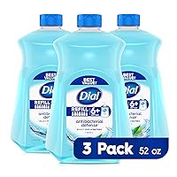 Dial Antibacterial Liquid Hand Soap Refill, Spring Water, 52 fl oz Pack of 3