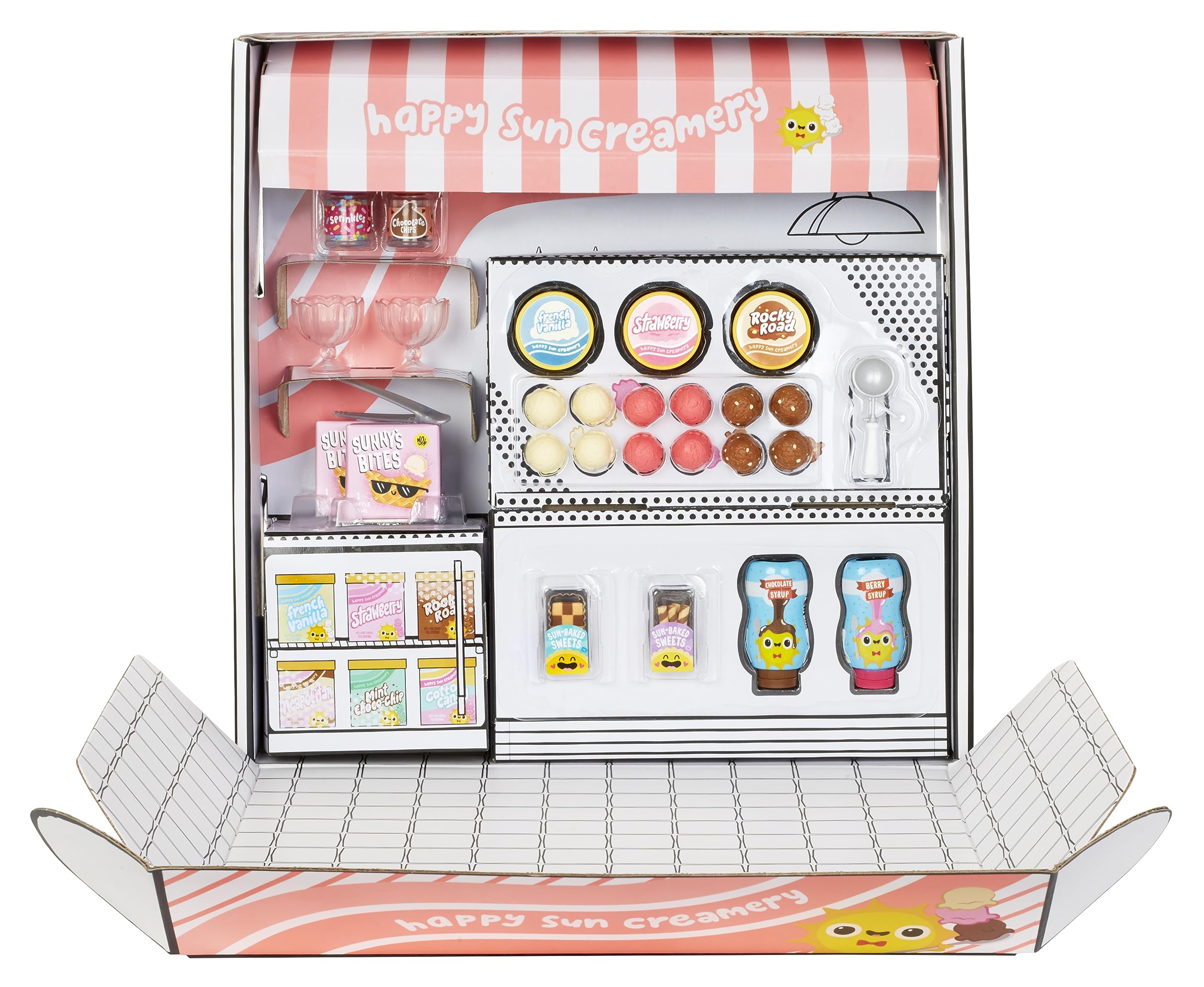 MGA's Miniverse Make It Mini Food Make It Mini Ice Cream Social Amazon Exclusive, Mini Collectibles, DIY, Resin Play, Replica Food, NOT Edible, Collectors, 8+