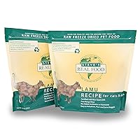 Steve's Real Food Freeze-Dried Raw Food Diet for Dogs and Cats, 2-Pack, Lamu Recipe (Lamb & Emu), 1.25 lbs in Each Bag, Made in The USA, Pour and Serve Nuggets, Vegetarian Fed & Free Range