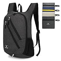 Small Daypack 15L Hiking Backpack Foldable Small Backpack Lightweight Packable backpack Travel Day pack for Women Men,black(brady)
