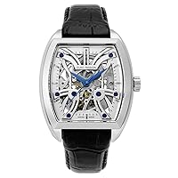 Europassion Watch EP224-10 Men's Automatic Watch, Europassion, Black, Silver