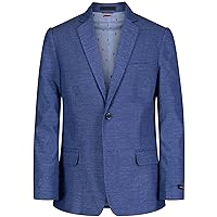 Tommy Hilfiger Boys' Blazer Suit Jacket, Button Closure, Notch Lapel & Front Flap Pockets, Mazarine Blue1, 20