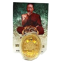 Thai Amulet Pendant Lotto and Casino Pendant Por PHU Yee Gor Hong Gamblers Amulet by Kroo Ba Subin