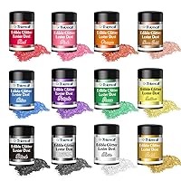 Shanlinly Edible Gold Luster Dust - 8 Grams Food Grade Edible Gold Paint  Shimmer Cake Dust for Drinks, Metallic Food Coloring Powder Sprinkles for  Cake Decorating, Desserts, Chocolates, Kosher