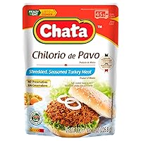 Chata Turkey Chilorio Seasoned Shredded Turkey Chilorio de Pavo Pouch 8 ounces | Pack of 1