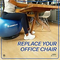 URBNFit Exercise Ball Chair for Yoga, Swiss, Stability and Office Balance Balls - Use for Sitting, Pregnancy Exercises or Gym Workout Routine