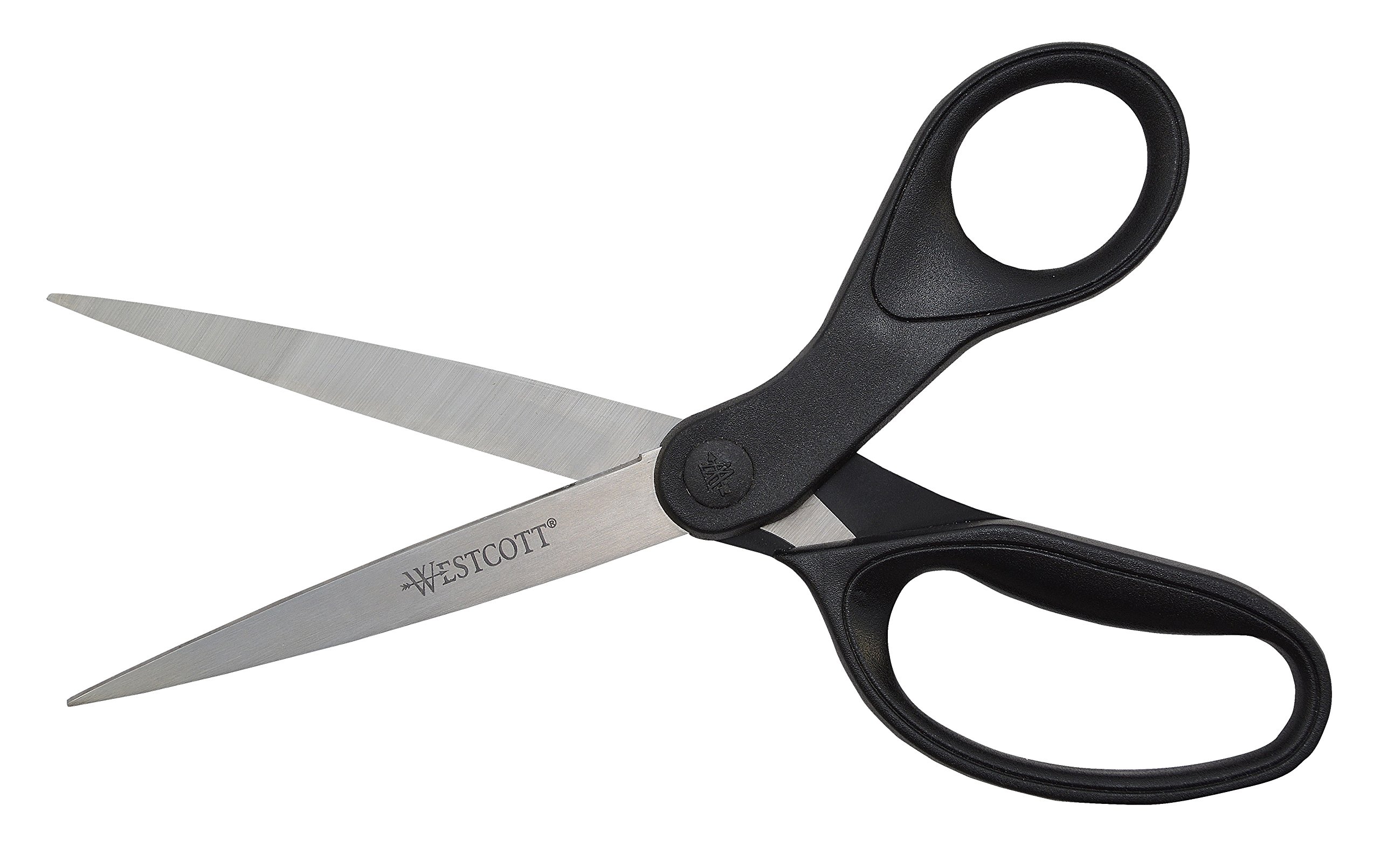 Westcott 16451 8-Inch KleenEarth Recycled Scissors for Office and Home, Black