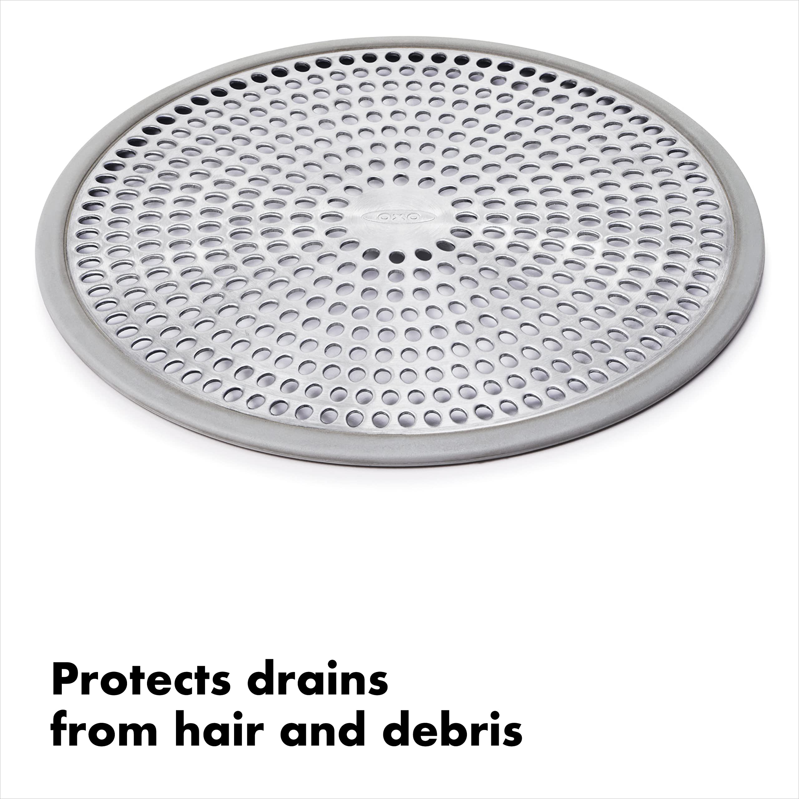 OXO Good Grips Large Sink Mat & Good Grips Shower Stall Drain Protector, Stainless