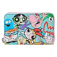 Loungefly Cartoon Network Retro Collage Zip Around Wallet