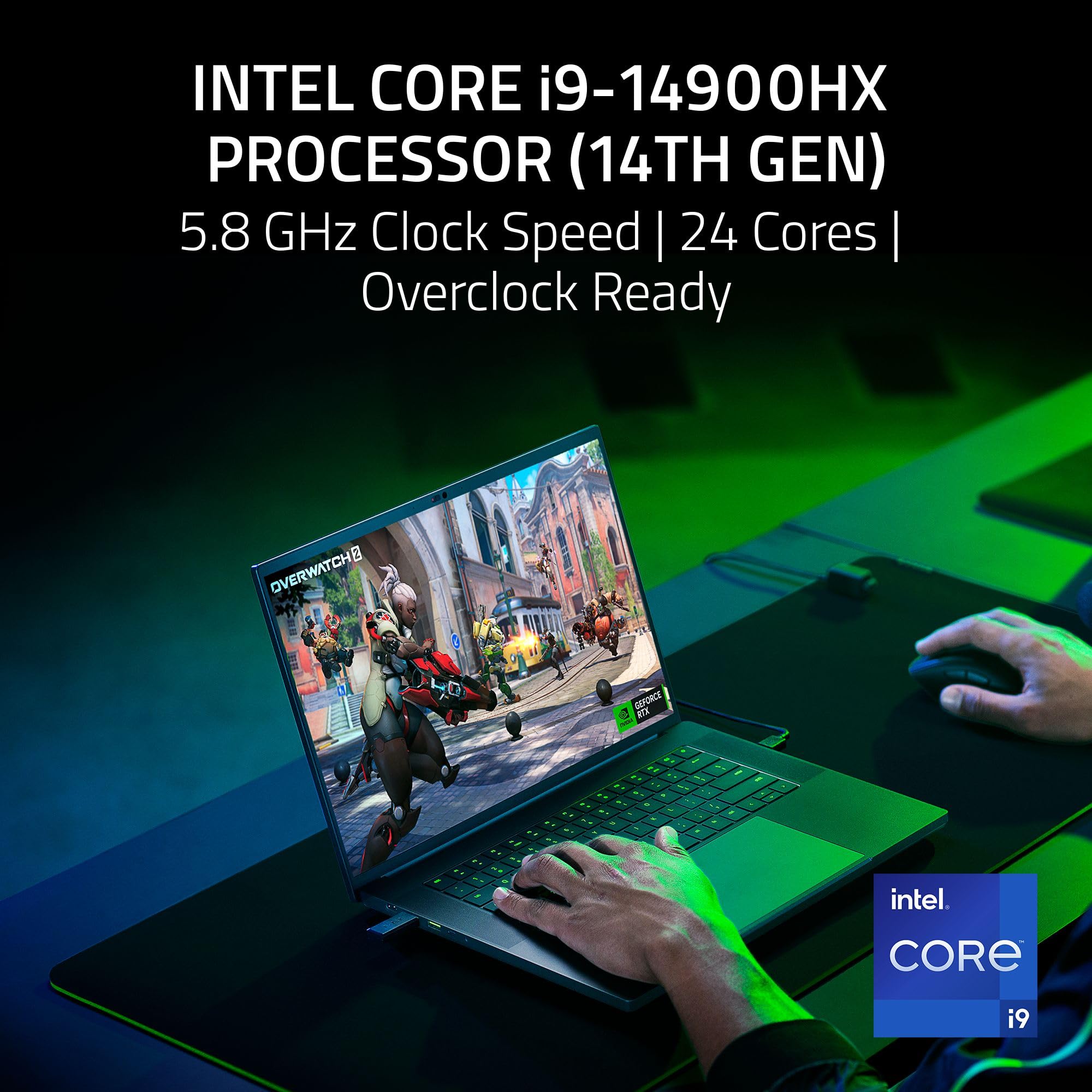 Razer Blade 16 (2024) Gaming Laptop: NVIDIA GeForce RTX 4070 - Intel Core i9-14900HX 14th Gen CPU - 16