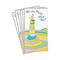 Hallmark Dr. Seuss Pack of Graduation Card Money Holders or Gift Card Holders, Oh the Places You'll Go (6 Cards with Envelopes)