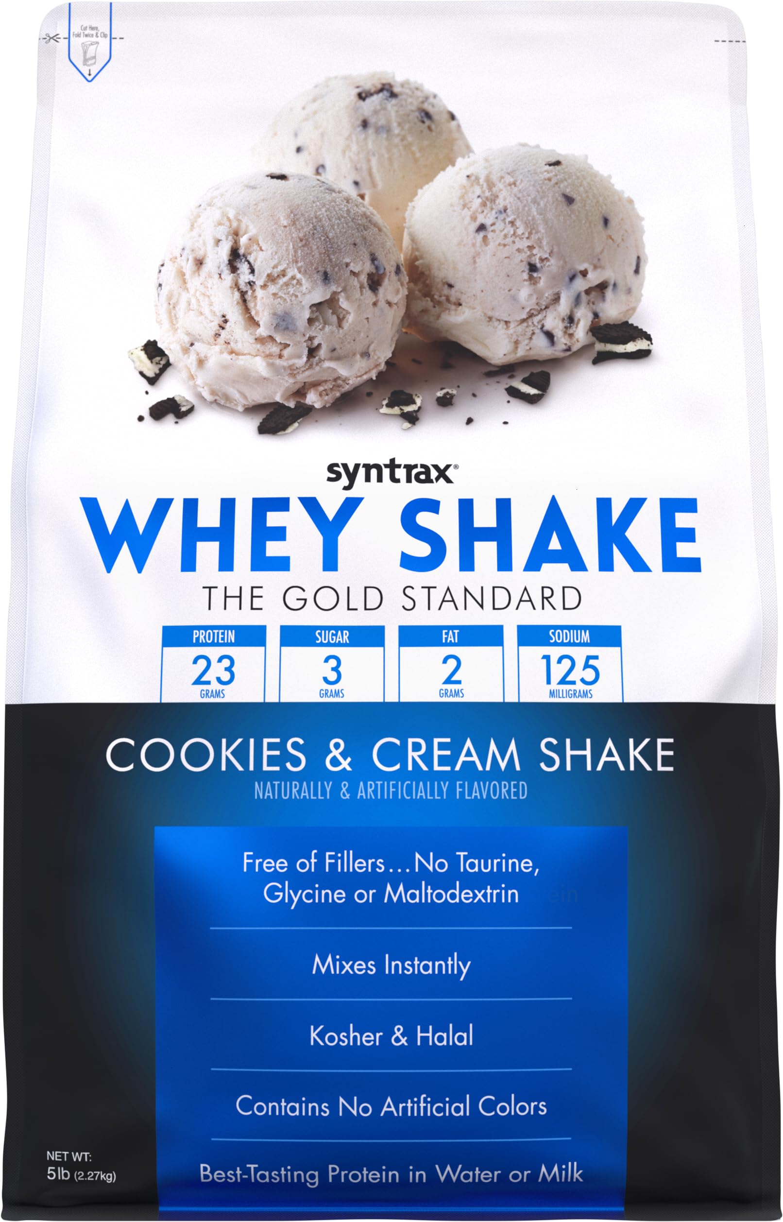 Syntrax Whey Shake Cookies & Cream Shake 5 Pounds