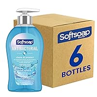 Clean & Protect Antibacterial Liquid Hand Soap, Cool Splash Hand Soap, 11.25 Ounce, 6 Pack