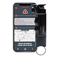 SABRE SMART Bluetooth Pepper Spray, Only Pepper Spray with Free Live GPS Tracking & Text Alerts in Emergencies, Includes Practice Spray to Maximize Safety, Refill Canister Available for Long Term Use