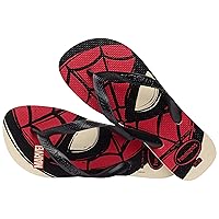Havaianas Unisex Top Marvel Logomania Sandal - Spiderman Flip Flops - Acqua, 13C/1Y little kid