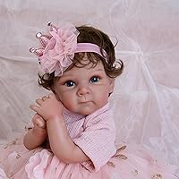 Realistic Newborn Baby Dolls Girl-20- Inch Real Life Like Baby Dolls Reborn Baby Dolls That Look Real Soft Cloth Body with Baby Doll Accessories for 3+ Years, Cute & Beautiful Girls