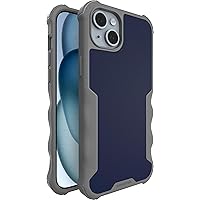 Smartish® iPhone 15 Plus Protective Magnetic Case - Gripzilla Compatible with MagSafe [Rugged + Tough] Heavy Duty Grip Armor Cover w/Drop Tested Protection for Apple iPhone 15 Plus - Blueberry Bandit