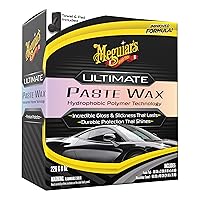 Meguiar's Ultimate Paste Wax - Premium Car Wax for a Deep, Reflective Shine Gloss with Long-Lasting Protection - Easy to Apply and Remove, Microfiber Towel and Applicator Included, 8 Oz Paste