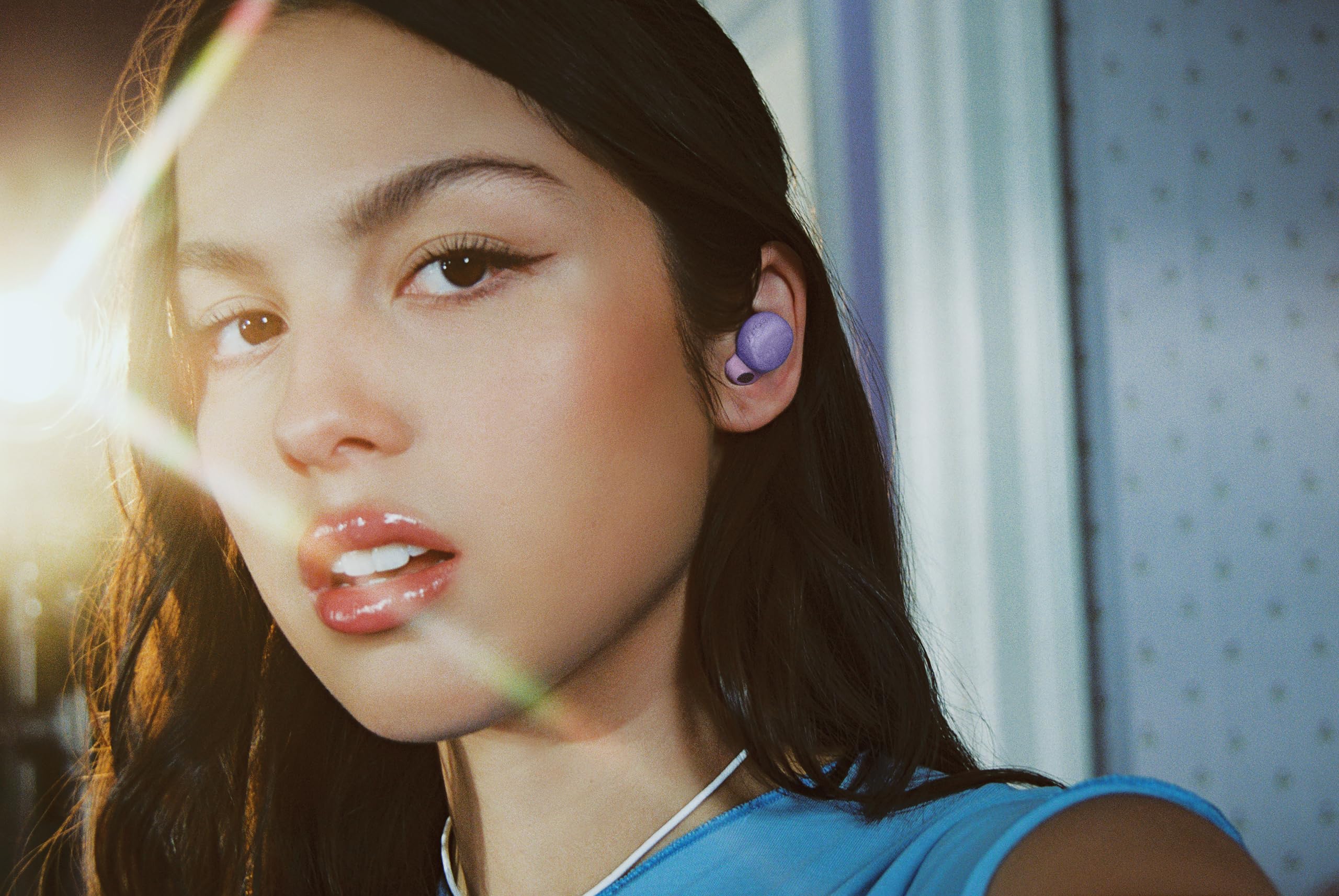 Sony LinkBuds S x Olivia Rodrigo, Truly Wireless Noise Canceling Earbud Headphones, Bluetooth Ear Buds Compatible with iPhone and Android, Violet