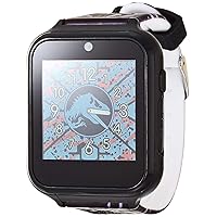 Accutime Kids Jurassic Park Jurassic World Black Educational Learning Touchscreen Smart Watch Toy for Boys, Girls, Toddlers - Selfie Cam, Learning Games, Alarm, Calculator and More (Model: JRW4041AZ)