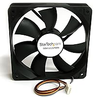 StarTech.com 120x25mm Computer Case Fan with PWM - Pulse Width Modulation Connector - computer cooling Fan - pwm Fan - 120mm Fan (FAN12025PWM) Black