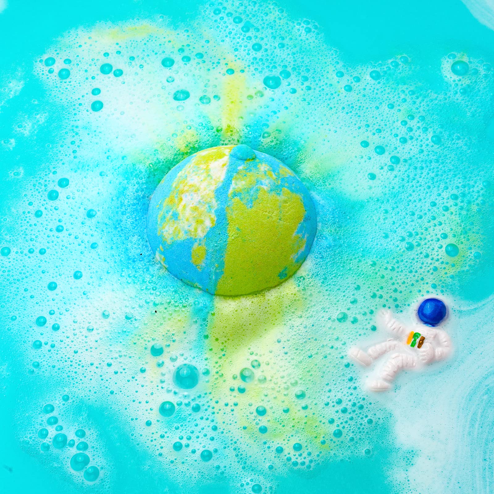 Daisy Encens Bath Bombs for Kids with Toys Inside - 12 Pack Bubble Bath Fizzies with Educational Outer Space Planet Surprises. Gentle and Kids Friendly Bubble Bath Fizzy, Birthday Gift for Boys, Girls