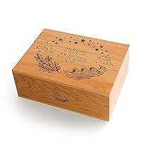 Grow, Swim, Fly Wood Keepsake Box [Personalized Custom Gifts, Baby, Memory]