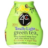 4C Sugar Free Liquid Water Enhancer, Premium Natural Flavors, 0 Calorie Drops (Green Tea, 1 Pack)
