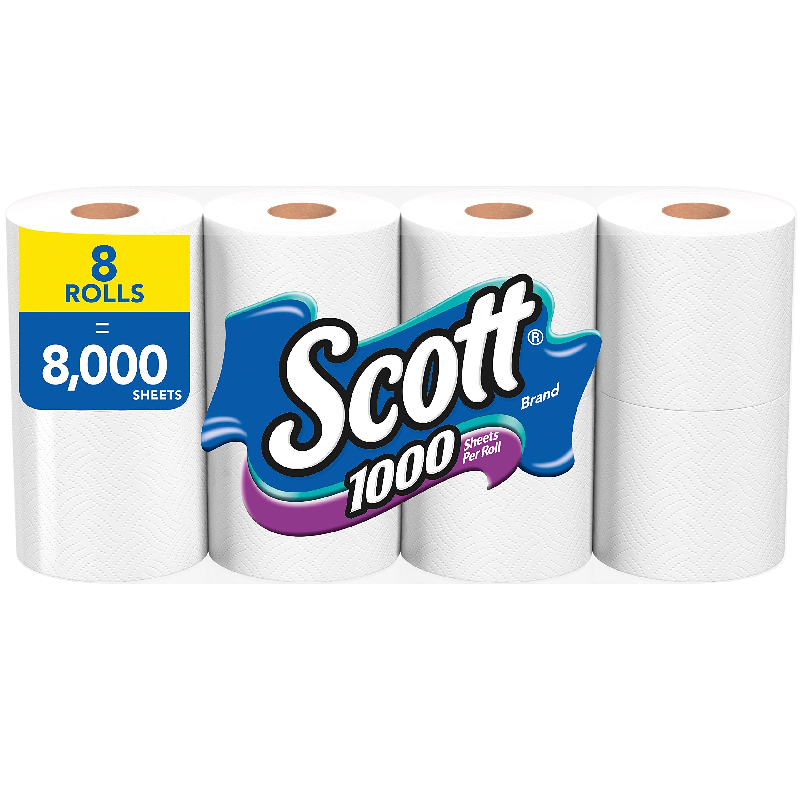 Scott 1000, Toilet Paper, 8 Rolls