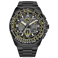 Citizen Eco-Drive Promaster Skyhawk A-T Black Ion-Plated Bracelet Watch | 46mm | JY8127-59E
