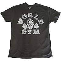 World Gym W110 T Shirt Acid Wash Classic Logo
