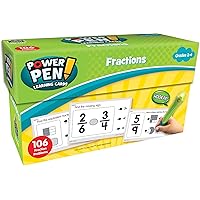 Teacher Created Resources Power Pen Learning Cards: Fractions (6463)