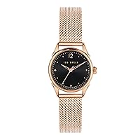 Ted Baker Women's Quartz Stainless Steel Strap, Rose Gold, 14 Casual Watch (Model: BKPLUS2099I), Rose Gold/Black