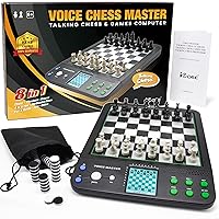 iCore Electronic Chess Set - Teach and Play with The Smart Chess Computer Game Board - Ideal for Beginners and Improving Players
