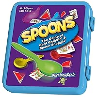 Spoons in a Case, Spoons Game, Family Games for Kids and Adults, Travel Game, Fun Games for Family Game Night, Card Games for Kids, Board Games for Kids 8-12, Kids Games Ages 8-12, Games for Adults