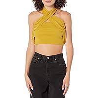 The Drop Women's Citronelle Wrap-Around Rib Bustier Cropped Top by @signedblake