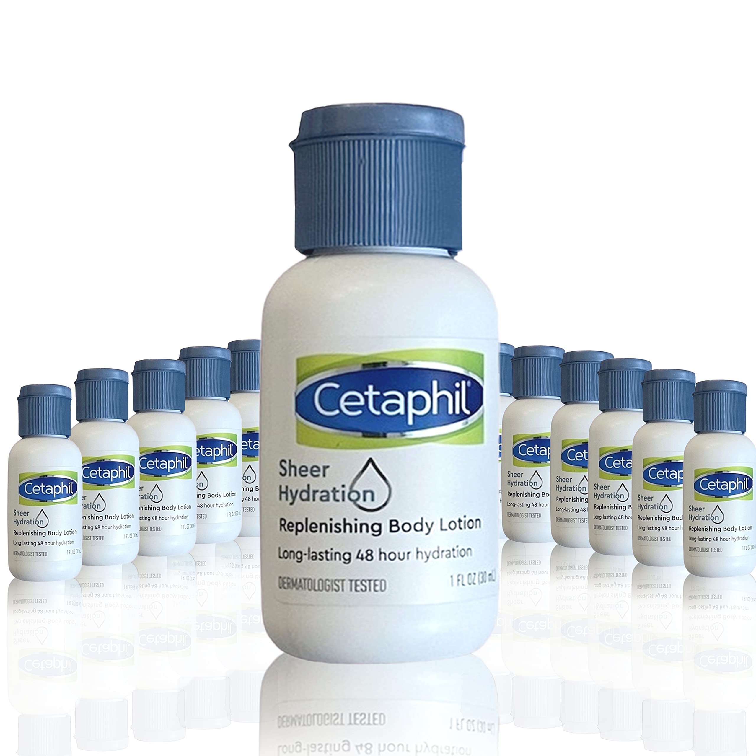 Cetap hil Sheer Hydration Replenishing Body Lotion, Travel Size, 1 Fl Oz, 30 ml, (Pack of 12)