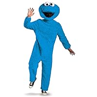 Disguise Men's Full Plush Cookie Monster Prestige Adult Costume