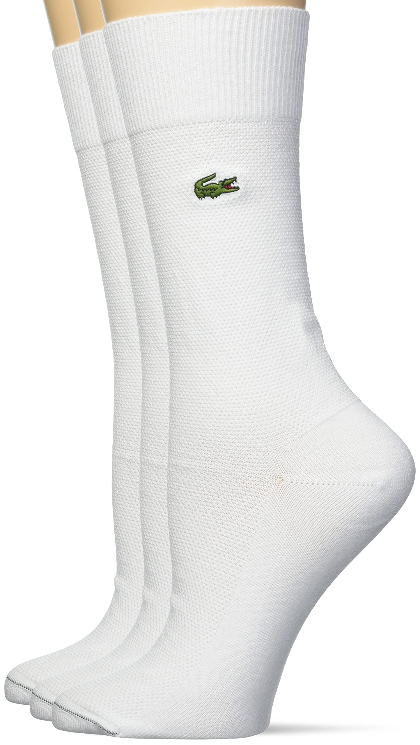 Lacoste Women's 3 Pack Ribbed Socks